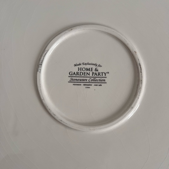 Stoneware Chip and Dip Set Home and Garden Party NORTHWOODS Evergreen Pine Cone - Picture 8 of 9